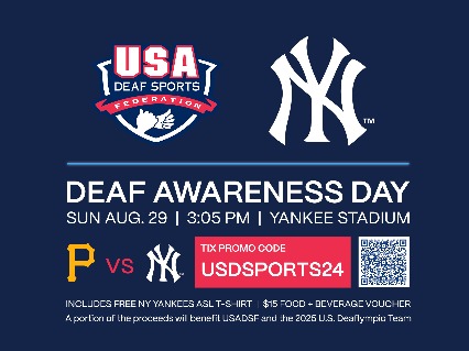 Deaf Awareness Day fundraiser at Yankee Stadium